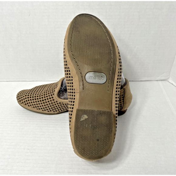 Me Too Women's Loafer Yale Tan Leath Mesh Size 7.5 M - Picture 6 of 8